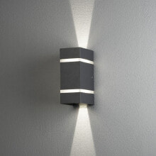 Фасадные светильники konstsmide 7998-370 настенный светильник Подходит для наружного использования Антрацит, Серый