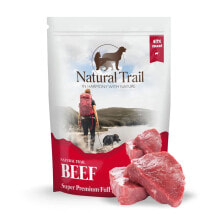 NATURAL TRAIL Pouch beef wet dog food 500g