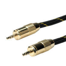 ROLINE GOLD 3.5mm Audio Connetion Cable, Male - Male 2.5m аудио кабель 11.09.4283