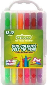 Фломастеры для рисования для детей cricco Double-sided markers 24 colors