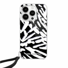 KARL LAGERFELD Klhcp15Shzbpkcck iPhone 151413 6.1 Iml Zebra Pattern&Cord phone case