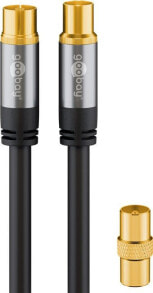Комплектующие для телекоммуникационных шкафов и стоек wentronic 70384 коаксиальный кабель 5 m Coaxial Черный