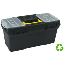Toolbox with Compartments Archivo 2000 19 x 39 x 18 cm Black