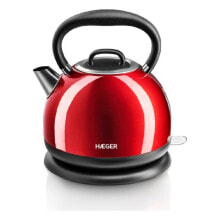 Электрочайники и термопоты электрический чайник Haeger Red Cherry 2200 ВТ 1,7 л