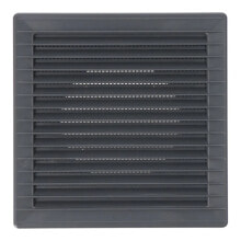 EDM Recessed square ventilation grille with mosquito net ABS 170x170x11.5 mm 100 mm