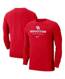 Nike men's Red Houston Cougars Long Sleeve T-shirt