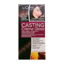 Краска для волос loreal Paris Casting Creme Gloss Hair Color No. 415  Питательная безаммиачная крем-краска для волос, оттенок морозный каштан