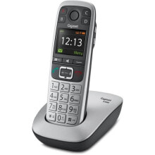 Gigaset E560 телефонный аппарат DECT телефон Черный, Серебристый Идентификация абонента (Caller ID)