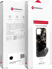 ForCell FORCELL F-PROTECT Mirage, Military Drop-Test futerał kompatybilny z MagSafe do IPHONE 16 PLUS black marble