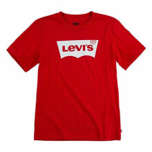 Child's Short Sleeve T-Shirt Levi's Batwing B Red