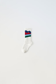 Striped thermal mountain socks
