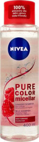Nivea Pure Color Micellar Mild Shampoo Укрепляющий цвет малиновый мицеллярный шампунь, для окрашенных волос 400 мл ,