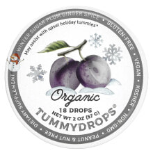 Tummydrops, Органическая зимняя сахарная слива и имбирь, 18 капель, 57 г (2 унции)