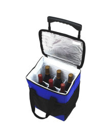 Picnic At Ascot insulated 6 Bottle Wine Carrier on Wheels