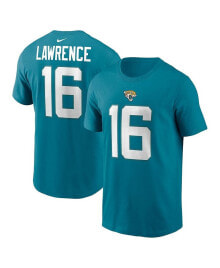Nike men's Trevor Lawrence Teal Jacksonville Jaguars Player Name and Number T-shirt