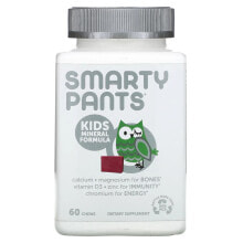 СмартиПэнтс, формула с минералами для детей, ягодная смесь, 60 жевательных таблеток