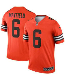 Nike men's Baker Mayfield Orange Cleveland Browns Inverted Legend Jersey
