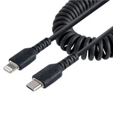 StarTech.com RUSB2CLT1MBC кабель с разъемами Lightning 1 m Черный