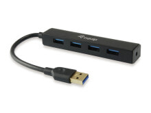 USB-концентраторы equip 128953 хаб-разветвитель USB 3.2 Gen 1 (3.1 Gen 1) Type-A 5000 Мбит/с Черный