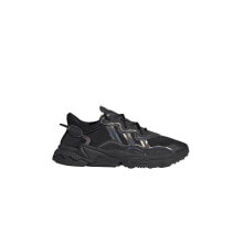 Мужские кроссовки Мужские кроссовки повседневные черные текстильные демисезонные на массивной подошве Adidas Ozweego