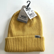 Купить мужские головные уборы Vans: VANS KNIT CLIPPED CUFF BEANIE ADULT UNISEX HAT YELLOW VN0A53VWHNY MENS NEW