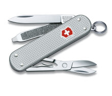 Knives and multitools for tourism victorinox Taschenmesser Classic Alox - Nagelfeile - Schraubendreher - Ring - Klinge - Schere, - Slip joint knife - Multi-tool knife - 6 mm