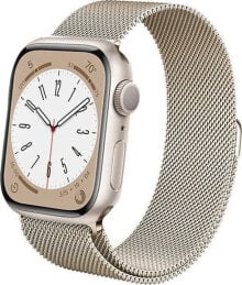 Crong Crong Milano Steel – Pasek ze stali nierdzewnej do Apple Watch 38/40/41 mm (szampański)