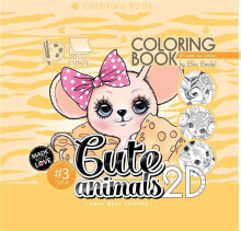 Раскраски для детей Kolorowanka antystresowa 200x200 Cute animals 3