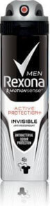 Дезодоранты rexona Men MotionSense Active Protection Invisible Antiperspirant Spray Невидимый стойкий мужской дезодорант-спрей 150 мл