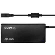 AISENS ASLC-90WAUTO-BK Universal Laptop Charger 90W