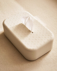 Floral silicone wipe holder