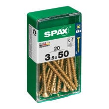 SPAX Yellox 3.5x50 mm Flat Head Wood Screw 20 Units