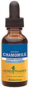 Витамины и БАДы для нервной системы Herb Pharm Chamomile Nervous System Успокаивающий экстракт ромашки 30 мл