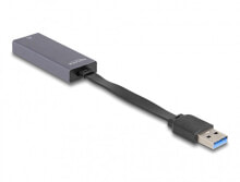Delock 66247 - RJ-45 - USB A - 0.09 m - Grey