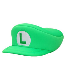 Купить мужские головные уборы Super Mario: Men's Bros Embroidered Luigi L Patch Adult Green Beret Cap