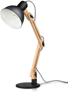 светодиодная лампа для чтения tomons DL1001 в классическом деревянном дизайне, 47 см [Энергетический класс A++]