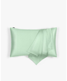 Green Mulberry Silk Pillowcase,  Queen