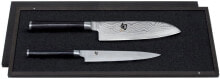 Наборы кухонных ножей shun Laminated Pakka Wood Santoku and Utility Knife Set