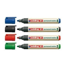 Письменные ручки Edding EcoLine 21 перманентная маркер Синий 21B