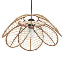 Ceiling Light Alexandra House Living Brown Natural Rattan Natural Fibre 40 W 40 x 73 x 19 cm