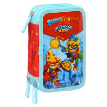 SAFTA Superthings Kazoom Kids Triple Pencil Case