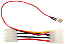 InLine 3-Pin zu 4-Pol Molex Lüfteradapterkabel купить в аутлете