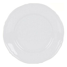 Flat plate Feuille Porcelain White (Ø 32 cm)