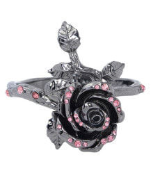 Купить браслеты Betsey Johnson: Faux Stone Rose Bangle Bracelet