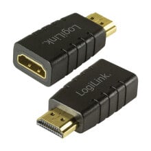 Компьютерные разъемы и переходники logiLink HD0105 кабельный разъем/переходник HDMI Черный