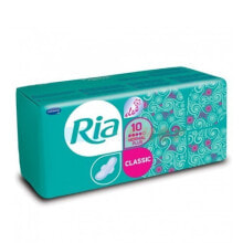 Гигиенические прокладки и тампоны Ria Classic Normal Deo Plus Ароматизированные прокладки со средней впитывающей способностью 10  шт.