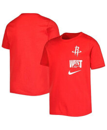 Nike youth Red Houston Rockets Vs Block Essential T-shirt