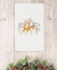 Linum Home christmas Deer 100% Turkish Cotton Hand Towel