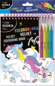 Раскраски для детей kolorowanka Velvet D Jednorożec KIDEA