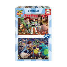 Набор из 2 пазлов Toy Story Ready to play 100 Предметы 40 x 28 cm